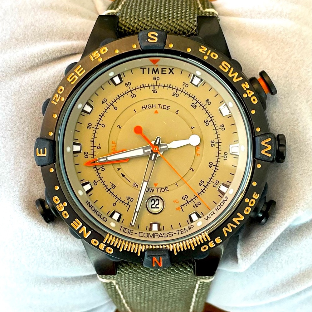 Timex Allied Intelligent Quartz Outdoor Compass Chronograph Mens Rugged Watch